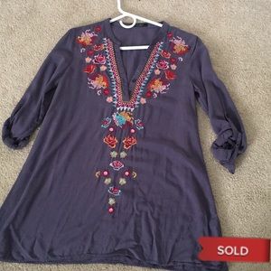 *SOLD* EMBORIDERED SHIRT